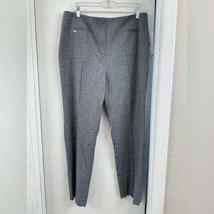 NWT Kaos Women’s Gray Dress Pants Slack trousers made in Italy size 48 waist 34